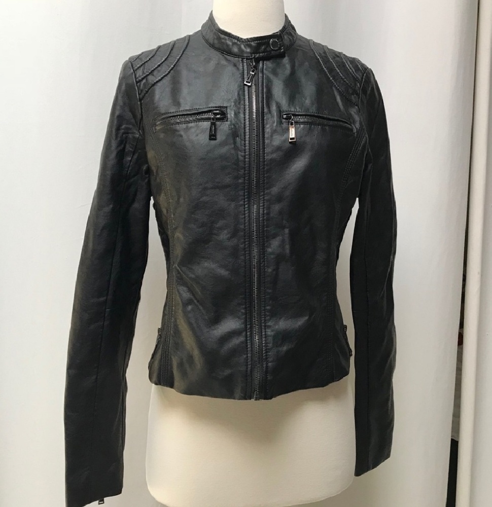 Moto Leather Jacket (Faux)